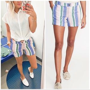 OLD NAVY | LINEN STRIPED PLUS SIZE EVERYDAY SHORTS 14
